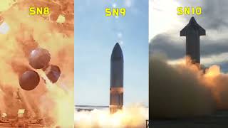 SpaceX Starship Landing Failure & Success,  SN1 to SN15,  SN1~SN15 2