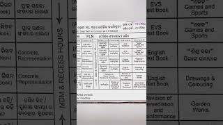 FLN time table for class 2 and 3 #fln #primaryschool #viral