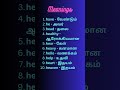 Starting letter alphabet H Words with Tamil Meanings #shorts #words #english #daily #new #tamil