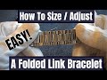 How To Size / Resize / Adjust A Folded Link Bracelet, On A SEIKO 5