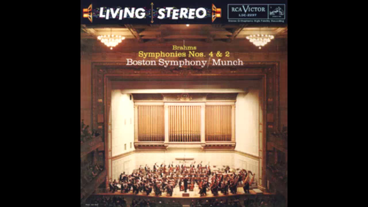 BRAHMS: Symphony No. 2 In D Major Op. 73 / Munch · Boston Symphony ...