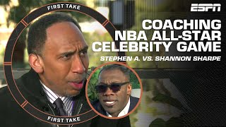 How Stephen A. & Shannon Sharpe plan to approach coaching the All-Star Celebrity Game | First Take