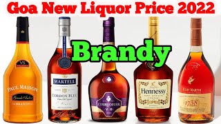 Top 23 Brandy Price In Goa[2022]//Goa New Liquor Price 2022//Alcohol Price//Goa New Alcohol Rates//