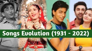 Evolution Of Hindi Film Songs(1931 - 2022) || Most Popular Song Each Year || MUZIX