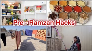 Pre Ramazan Hacks || Food Storage \u0026 Cleaning Hacks || ❤