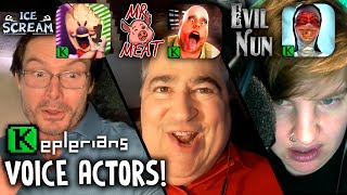 REAL VOICE ACTORS | ICE SCREAM 🍦 EVIL NUN 🔨 MR MEAT 🍖 | Keplerians 500k SPECIAL EXTRACT ❗