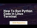 how to run python code in linux terminal