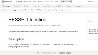 Google Sheets BESSELI use Taylor Maclaurin SERIESSUM GAMMA FACT Bessel LINEST Polynomial Regression