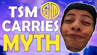 tsm carries myth 40 kills tsm myth starts singing hamlinz camills - 40 kills fortnite
