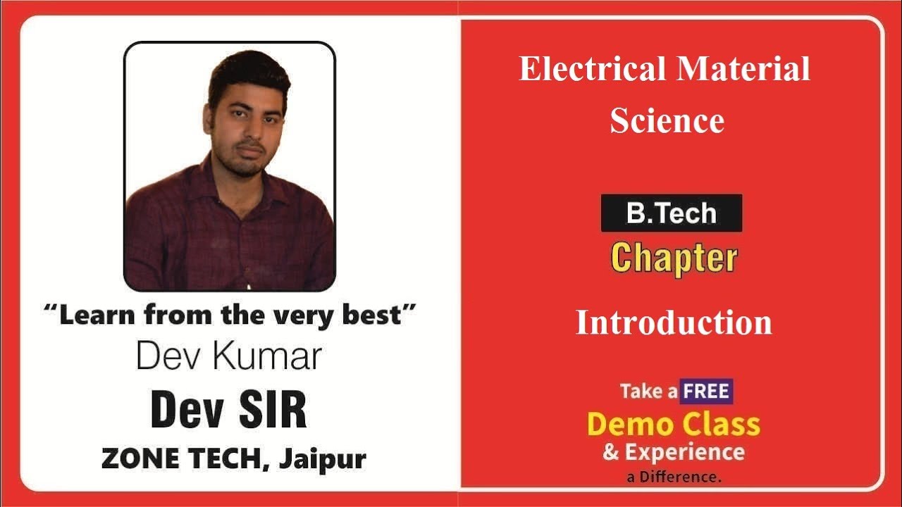 Lecture : Electrical Material Science (B.Tech) - Introduction ...