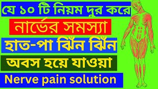 ১০ টি সেরা উপায়: নার্ভ সুস্থ রাখার প্রাথমিক পরামর্শ। স্নায়ু রোগের লক্ষণ ও প্রতিকার।