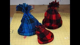 How To Sew The Easiest Fleece Hats EVER!!