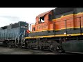 tour of galesburg hump yard bnsf 300 sd40 2b unit