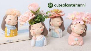 Cute Planters MNL Winter Girls pots