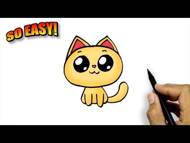 How To Draw A Cat Face Cute Cat Drawing Videos For Kids