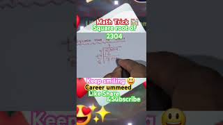 🤔Math Trick 🧮👍 #Square root of 2304#viral#shorts#short #youtube#shortsfeed#shortvideo#ytshorts#yt✨️👌