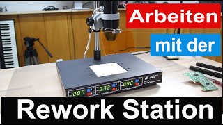 Arbeiten mit der BGA Infrarot Rework Station T862++,