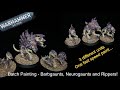 batch painting tyranids how to paint barbgaunts Neurogaunts and ripper swarms why batch paint?