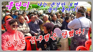 💋홍단이🎤라이브여왕~4월8일㊗️충주댐벚꽃축제👍첫쨋날 대박공연!~