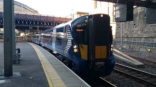 Abellio ScotRail 385016 \u0026 385103 Depart Glasgow Queen Street On 1R40 - 27th October 2018