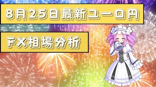 【8月25日最新】年間10000pips以上稼いだ手法でユーロ円4時間足チャート分析【FX】【四国めたん】