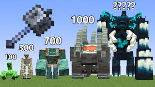 Mace VS All Mutant Mobs Boss in Minecraft