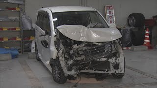 軽乗用車が電柱に衝突 助手席に乗っていた男性（８３）が死亡 運転していた妻（７９）もろっ骨を折る重傷 2025年で愛知県で交通事故による死者は１例目とみられる