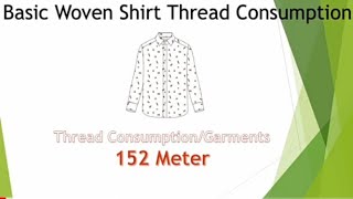 Basic Shirt Sewing Thread Consumption
