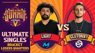 Light vs Glutonny - Losers Quarters Ultimate Summit 5 - SSBU Singles | Fox vs Wario