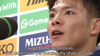 Abe Hifumi「I believe I was able to prove that my Judo is the best」Japan Men's Judo -66kg