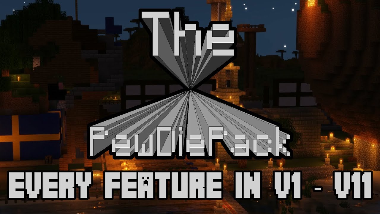 The PewDiePack - Every Feature In V1.0 - V11.0 - YouTube