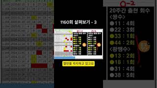 📒 로또 1160회 살펴보기 3 #로또 #1160