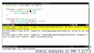 Static Analysis in PHP 7 2 7 3