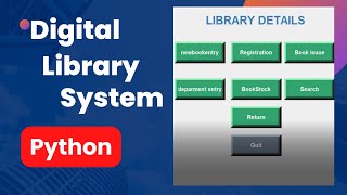 How to Create Library System in Python Full Tutorial Python for beginners#pythonbasic #pythonproject