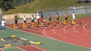 2013年10月13日（日）大阪スポーツ祭典陸上競技大会　壮年１００Ｍ決勝レース