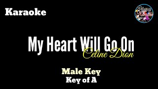 My Heart Will Go On - Karaoke (Male Key : Key of A )