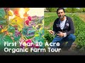 First Year 20 Acre Organic Farm Tour