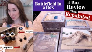 Prepainted Desert Terrain by Gale Force 9 Review \u0026 Colour Match to Their Battle Mat