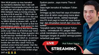 PELAYANAN LIVE STREAMING BAGI ANDA YG SEDANG SAKIT, TIDAK PERLU DATANG, IKUT LIVE SAJA TDK PERLU VC