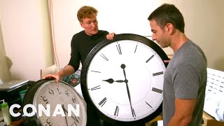 Conan Catches Jordan Schlansky Coming In Late | CONAN on TBS