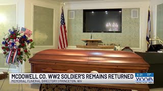 Memorial service held for McDowell County WW2 soldier following identification of remains