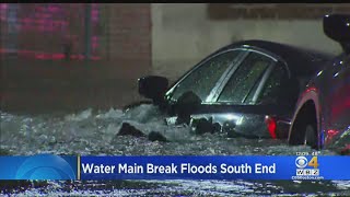 Water Main Break Floods Part Of South End