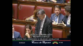 Enrico Cappelletti - M5S Camera - Intervento in Aula - 23/02/2023