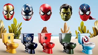 TEBAK GAMBAR TOP SUPERHERO | AVENGERS, MARVEL, FAMILY SPIDER-MAN, FAMILY HULK, SKIBIDI TOILET, THOR