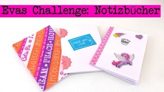 DIY Inspiration Challenge #14 Notizbücher | Evas Challenge | Tutorial - Do it yourself