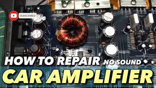 How to repair car amplifier no sound#diy #how