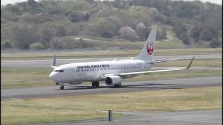 JAL　233便　　ボーイング737-800（JA342J）　　【岡山桃太郎空港】