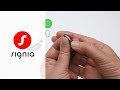 Pure Charge&Go IX - how to power a hearing aid on and off | Signia Hearing Aids