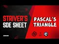 ARRAYS | PASCAL's TRIANGLE | STRIVER's SDE SHEET | LEET CODE | CODING INTERVIEW PROBLEMS | PLACEMENT