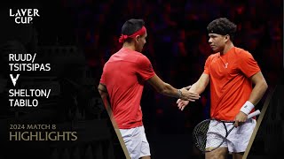 Ruud/Tsitsipas v Shelton/Tabilo Highlights | Laver Cup 2024 Match 8